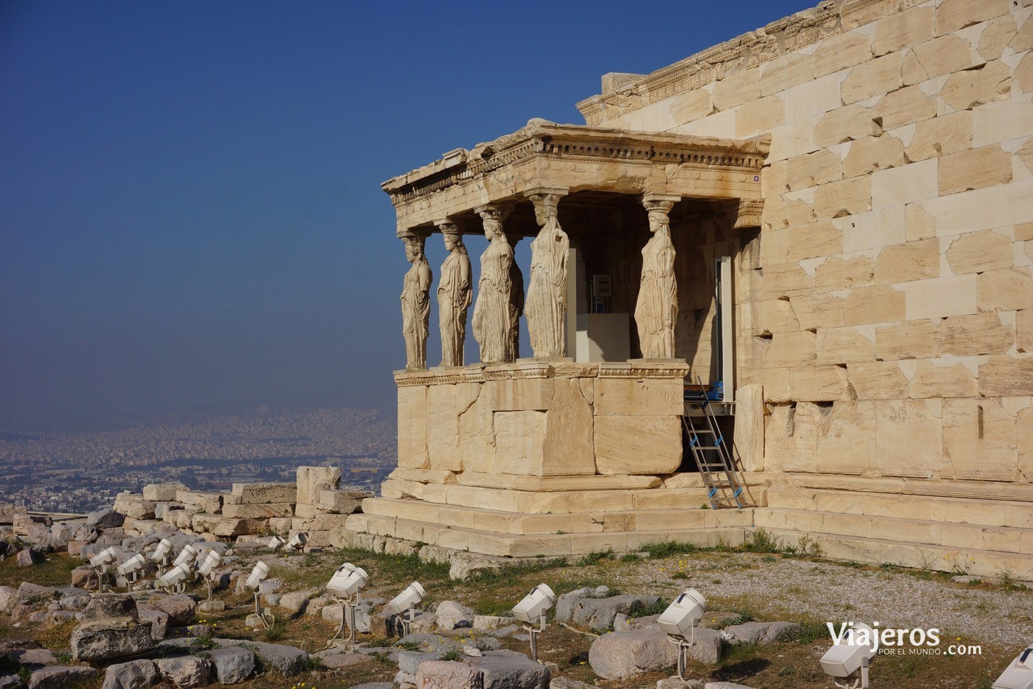 cariátides atenas viajeros por el mundo