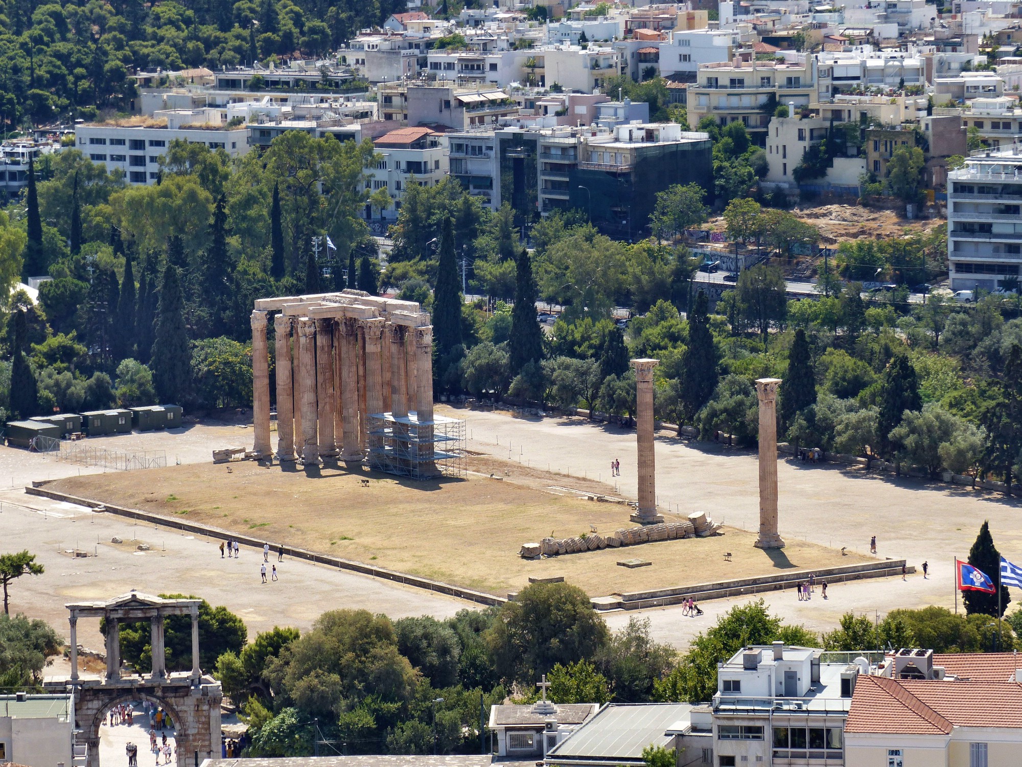 qué ver en Atenas Templo de Zeus Olímpico