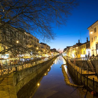 Navigli, barrio de canales en Milán