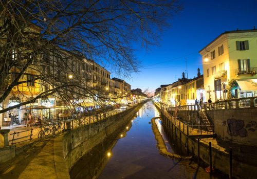 Navigli, barrio de canales en Milán