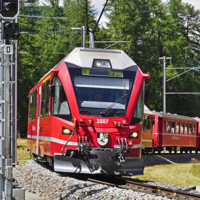 Viaje en tren Bernina desde Milán