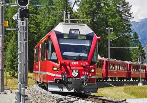 Viaje en tren Bernina desde Milán