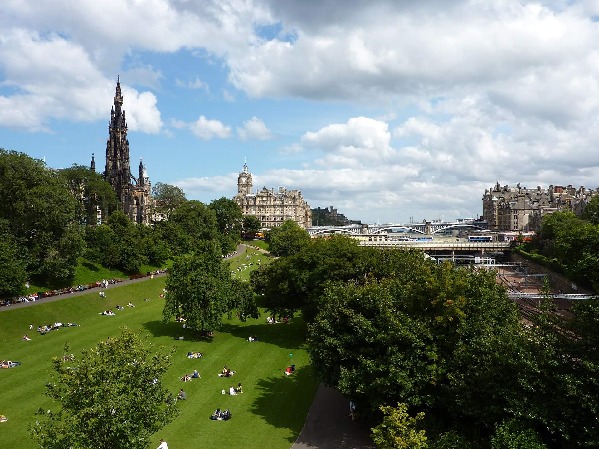 qué ver en Edimburgo Princes Street Gardens